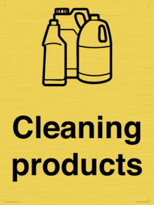 Dementia Cleaning products sign
